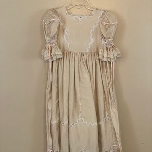 Girls Heirloom Lace Custom Made Dress Sz 6